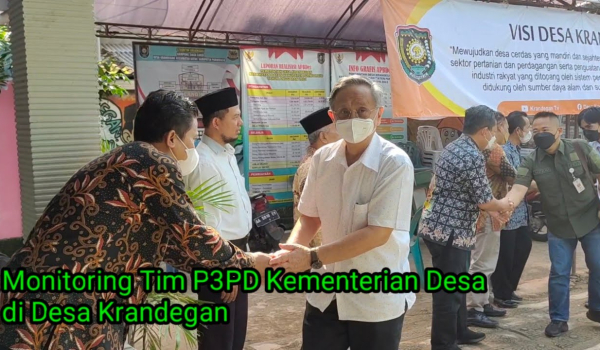 Monitoring Tim P3PD Kementerian Desa di Desa Krandegan