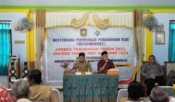 Musyawarah Perencanaan Pembangunan Desa (Musrenbangdes) untuk kegiatan tahun 2023